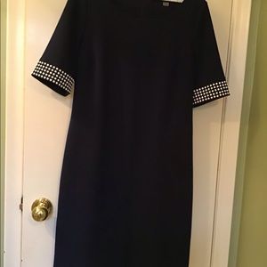 Classic navy dress. Karl Lagerfeld